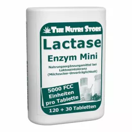 LACTASE 5 000 FCC entsyymiminitablettia annostelijassa, 120 kpl