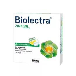 BIOLECTRA Sinkkiporetabletit, 20 kpl