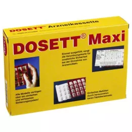 DOSETT Maxi Medicine Cassette punainen, 1 kpl
