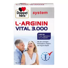 DOPPELHERZ L-Arginine Vital 3 000 järjestelmäkapselia, 120 kpl