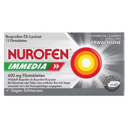 NUROFEN Välitön 400 mg kalvopäällystetyt tabletit, 12 kpl
