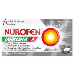 NUROFEN Immedia 400 mg kalvopäällysteiset tabletit, 24 kpl