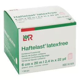 HAFTELAST Kiinnitysside, yhtenäinen, lateksiton, 6 cm x 20 m, kerma, 1 kpl