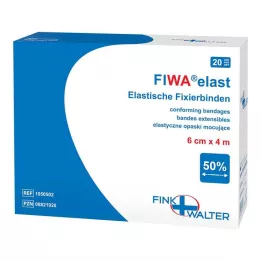 FIXIERBINDE joustava 6 cmx4 m löysä, 1X20 kpl