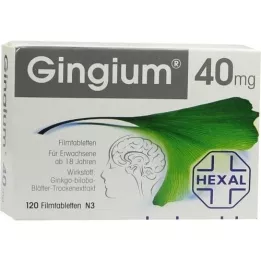 GINGIUM 40 mg kalvopäällystetyt tabletit, 120 kpl