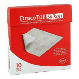 Dracotull Sil.10x10 cm silikoninkestävä haavanhallintatyyny, 10 kpl