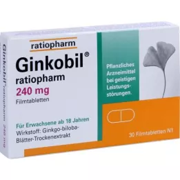 Ginkobil-ratiopharm 240 mg kalvopäällystetyt tabletit, 30 kpl