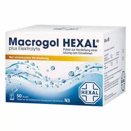 MACROGOL HEXAL plus elektrolyytit Plv.z.H.e.L.z.E., 50 kpl