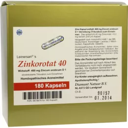 ZINKOROTAT 40 Leinersan -kapselia, 180 kpl