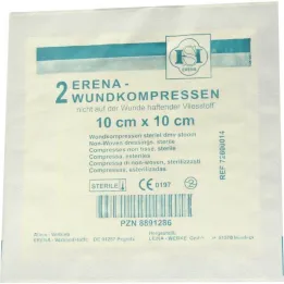 Erena Steriilit fleecekompressit, 2 kpl