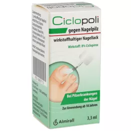 CICLOPOLI Nail -sienen aktiivinen aineosa. Kynsilakka, 3,3 ml