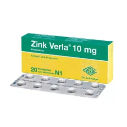 ZINK VERLA 10 mg kalvopäällysteiset tabletit, 20 kpl