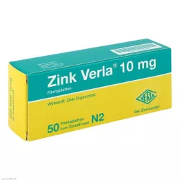ZINK VERLA 10 mg kalvopäällysteiset tabletit, 50 kpl