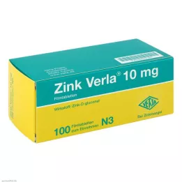 ZINK VERLA 10 mg kalvopäällysteiset tabletit, 100 kpl