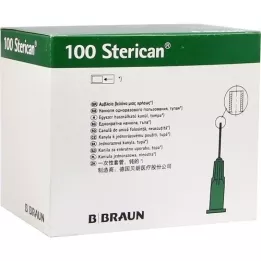 STERICAN Kanyylit 21 Gx7/8 0,8x22 mm tylppä, 100 kpl