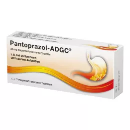 PANTOPRAZOL ADGC 20 mg enterotabletit, 7 kpl