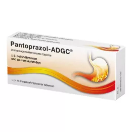 PANTOPRAZOL ADGC 20 mg maha -suolikanavan tabletit, 14 tuntia