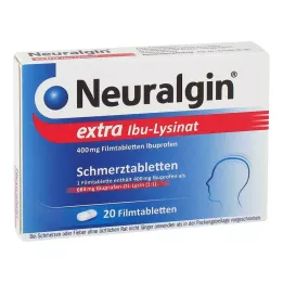 NEURALGIN extra Ibu-Lysinat kalvopäällysteiset tabletit, 20 kpl