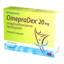 OMEPRADEX 20 mg enterokapselit, kovat, 14 kpl