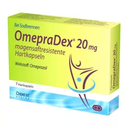 OMEPRADEX 20 mg enterokapselit, kovat, 7 kpl