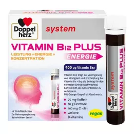 DOPPELHERZ Vitamin B12 Plus -järjestelmän juomaampullit, 10X25 ml