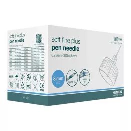 KLINION Pehmeä hieno plus kynäneulat 0,25x8 mm 31 g, 110 kpl