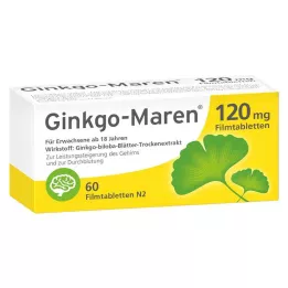 GINKGO-MAREN 120 mg kalvopäällysteiset tabletit, 60 kpl