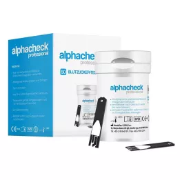 ALPHACHECK ammattitason verensokeritestiliuskat, 50 kpl