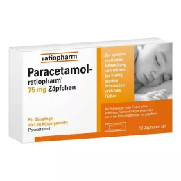 PARACETAMOL-ratiopharm 75 mg peräpuikot, 10 kpl