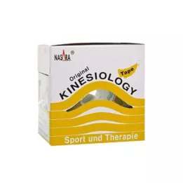 NASARA Kinesiologinen teippi 5 cmx5 m keltainen, 1 kpl