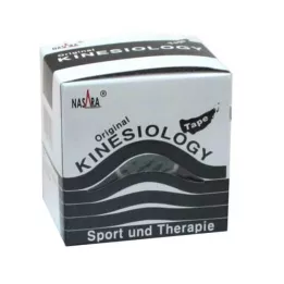 NASARA Kinesiologinen teippi 5 cmx5 m musta, 1 kpl