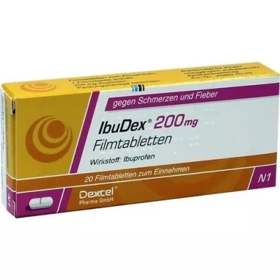 IBUDEX 200 mg -kalvopäällystetyt tabletit, 20 kpl