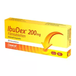 IBUDEX 200 mg kalvopäällysteiset tabletit, 20 kpl