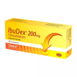 IBUDEX 200 mg kalvopäällysteiset tabletit, 30 kpl