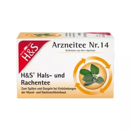 H&amp;S Kurkun ja nielun teesuodatinpussit, 20X2,5 g