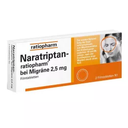 NARATRIPTAN-ratiopharm migreenikalvopäällysteisille tableteille, 2 kpl