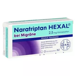 NARATRIPTAN HEXAL migreenille 2,5 mg kalvopäällystetyt tabletit,kpl