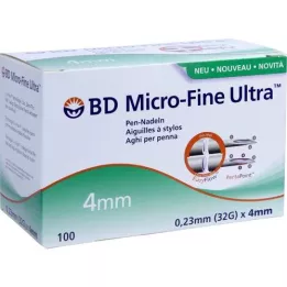 BD Micro-hienot ultra kynän neulat 0,23x4 mm, 100 kpl
