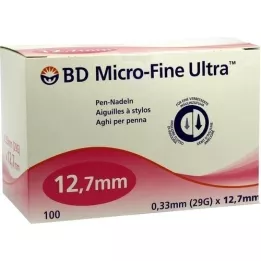 BD MICRO-FINE ULTRA kynäneulat 0,33x12,7 mm, 100 kpl