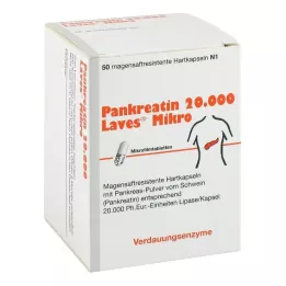 PANKREATIN 20 000 Laves Micro enterokapselia, kovaa, 50 kpl