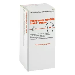 PANKREATIN 20 000 Laves Micro enterokapselia, kovaa, 100 kpl