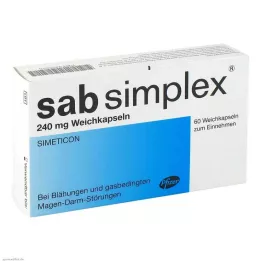 SAB simplex 240 mg pehmeät kapselit, 60 kpl