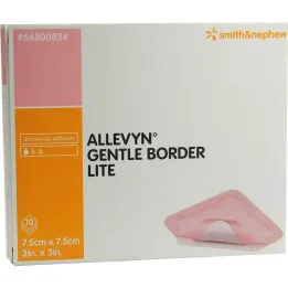 Allevyn Gentle Border Lite 7,5x7,5 cm vaahtoside, 10 kpl