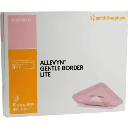 Allevyn Gentle Border Lite 10x10 cm vaahtoside, 10 kpl