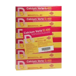 CALCIUM VERLA D 400 poretabletit, 120 kpl