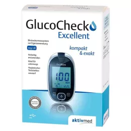 GLUCOCHECK Erinomainen verensokerimittarisarja mg/dl, 1 kpl