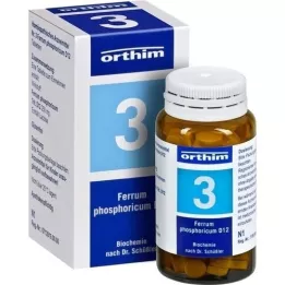 BIOCHEMIE Orthim 3 ferrum fosforicum d 12 taulukko, 100 kpl