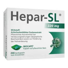 HEPAR-SL 320 mg kovat kapselit, 200 kpl
