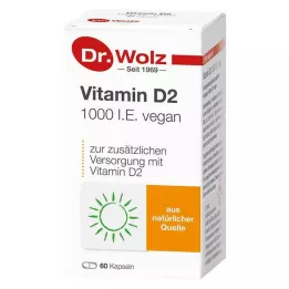 VITAMIN D2 1000 I.E. vegaaniset kapselit, 60 kpl