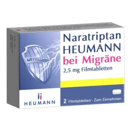 NARATRIPTAN Heumann for Migreen 2,5 mg kalvopäällysteiset tabletit, 2 kpl